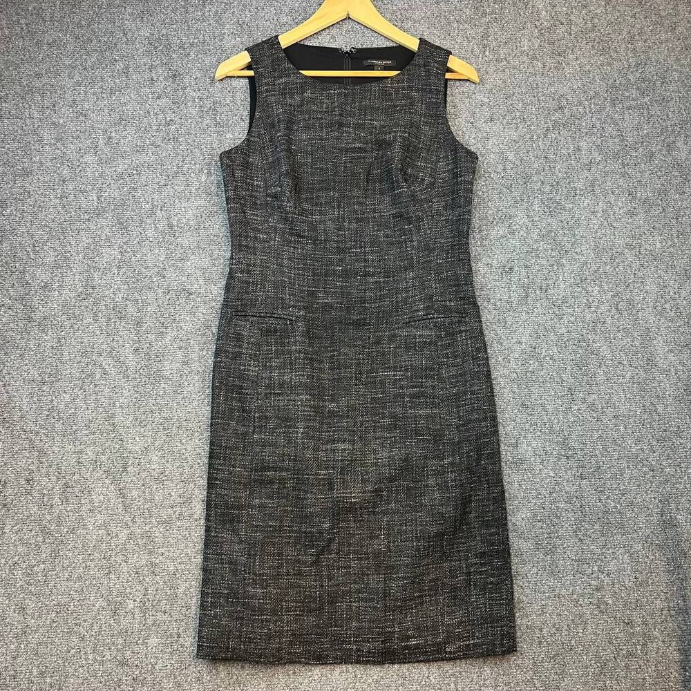 Classiques Entier Atelier Women’s Dress Gray Wool Blend Sheath Lined Size 4